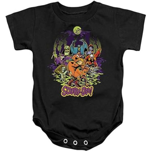 Popfunk Scooby-Doo and Shaggy Chased by Monsters Unisex Infant Snap Suit for Baby