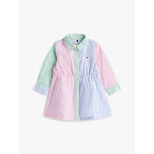 Babies' Mixed Stripe Stretch Shirtdress