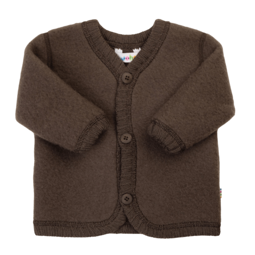 Joha wool fleece vest Dark Brown | Warm merino wool vest baby – Atelier de Wevershoek