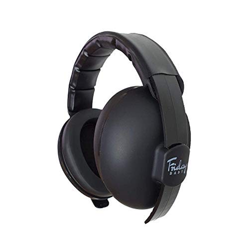 Baby Ear Protection (0-2+ Years) - Comfortable and Adjustable Noise Cancelling Baby Ear Muffs for Infants & Newborns | Baby Headphones Noise Reduction for Airplanes Fireworks Concert, Black