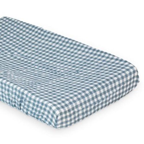 Changing Pad Covers Navy Gingham