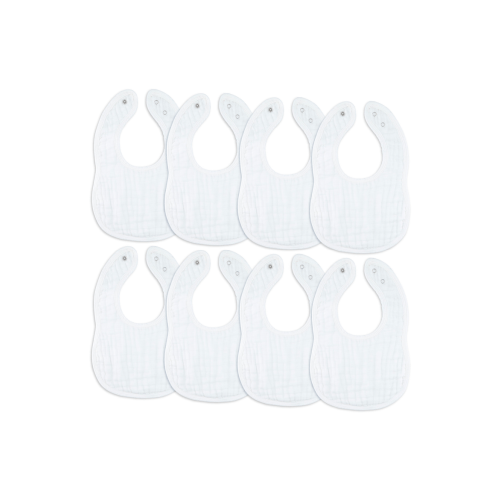 Muslin Bibs - Pack of 8