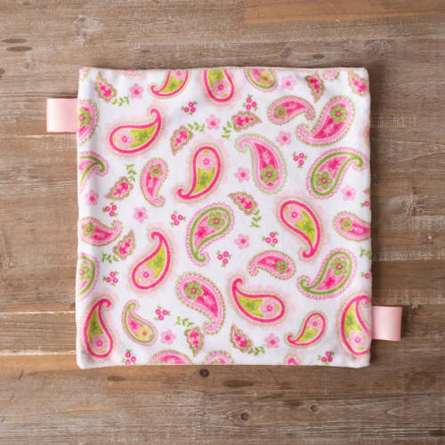 Pink & Green Paisley 14" Lovey