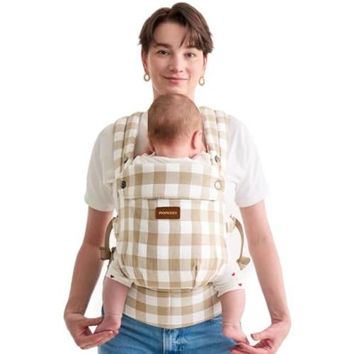 Momcozy PureHug Baby Carrier - Ergonomic, Cozy and Lightweight for 7-45 lbs