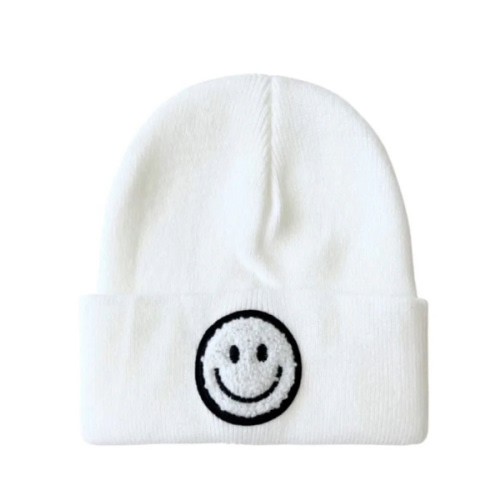 Smiley Beanie | White