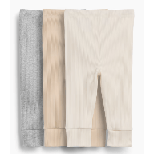 Gap Baby First Favorites TinyRib Pants (3-Pack) - Neutral Beige