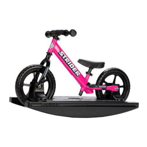 Strider 12” Sport Bike (Pink) + Rocking Base