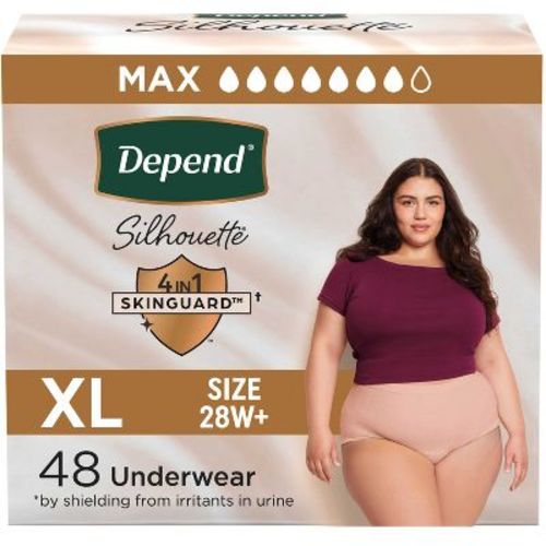 Depend Silhouette Women's XL Postpartum & Incontinence Disposable Underwear