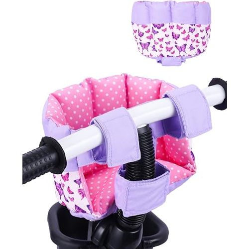 BABESIDE Doll Bike Seat for 12 Inch Dolls, Bicycle and Scooter Doll Carrier
