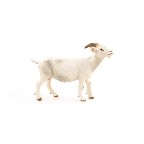 Papo -Hand-Painted - Figurine -Farmyard Friends -White nanny goat -51144 - Collectible - For Children - Suitable for Boys and Girls - From 3 years old