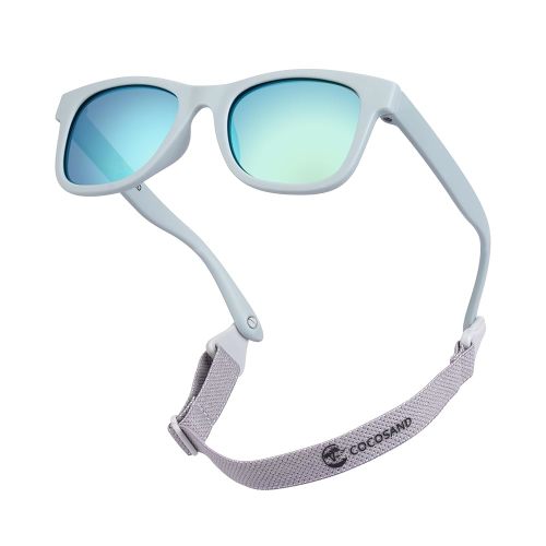 COCOSAND Flexible Baby Sunglasses with Strap Polarized UV Protection for Toddler Infant Newborn Boy Girl Age 0-24 Months