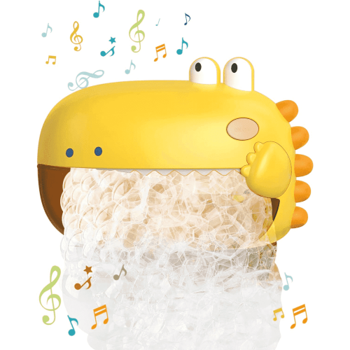 Lehoo Castle Toddler Play Kids Water Spray Dinosaur Bath Bubble Machine with Music, 250ML Capacity