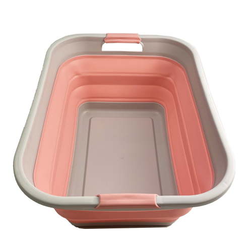 SAMMART 41L (10.8 gallon) Collapsible Plastic Laundry Basket - Foldable Pop Up Storage Container/Organizer - Portable Washing Tub - Space Saving