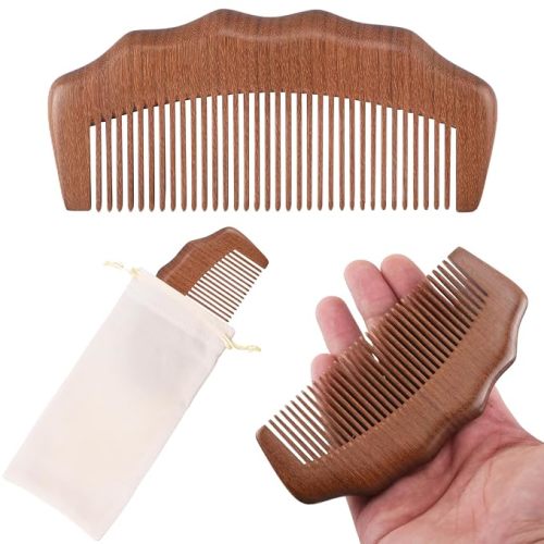 Wooden Labor Comb for Women, Labor and Delivery Essentials for Pregnant Women, Natural Birthing Comb Baby Shower Gifts with Cloth Bag