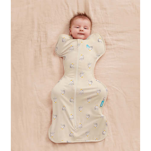 Swaddle Up™ 1.0 TOG Cotton Cream Cockatoos