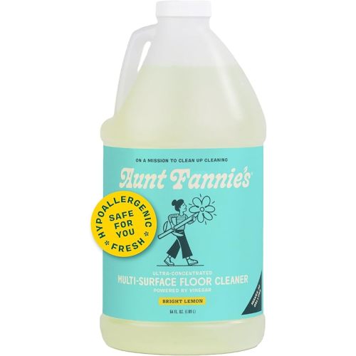 Aunt Fannie's Ultra Concentrated Vinegar Floor Cleaner, Bright Lemon, 64 oz