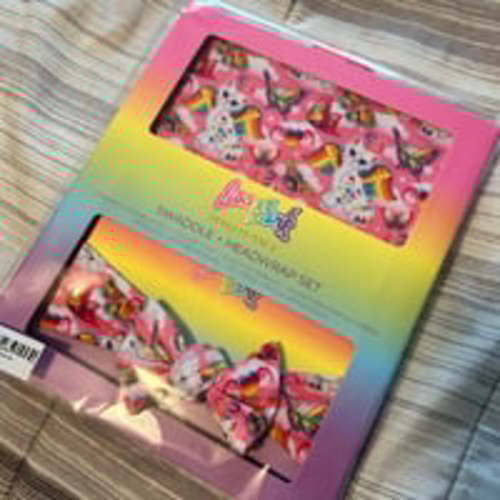 Posh peanut Lisa frank swaddle