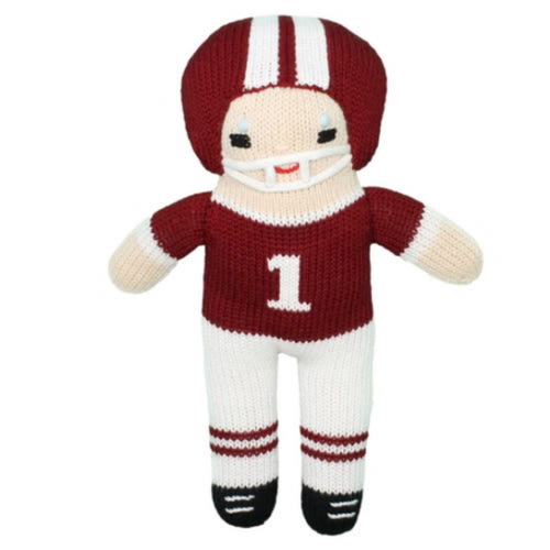 Zubels Football Player Knit Rattle