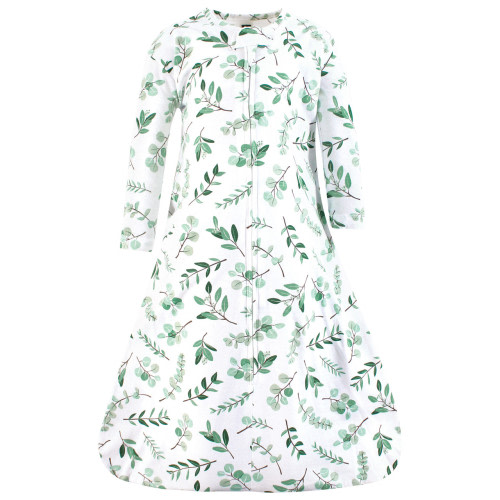 Hudson Baby Long Sleeve Cotton Jersey Sleeping Bag, Eucalyptus