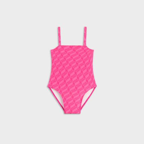 Kith Baby Monogram Audrey One-Piece Swim Suit - Zinnia