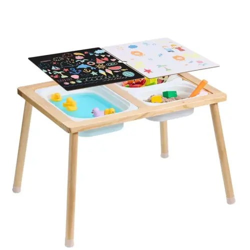 VEVOR Sensory Table for Toddlers, Kids Activity Table with Foldable - TikTok Shop