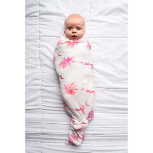 Pink Palmettos - Swaddle