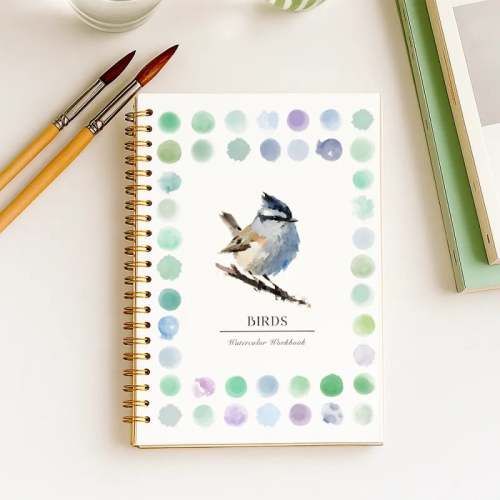 Flower Watercolor Workbook