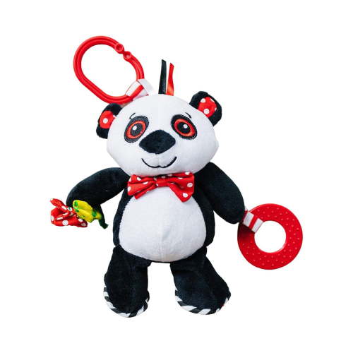 Genius Babies - Panda Teether & Multi-Sensory Plush Toy (8" Tall)