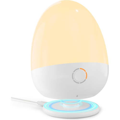 Touch Egg Night Light for Baby Nursery, Recharable Portable Kids Nightlight Lamp with 1-6H Feeding Timer, 3 Color Temperatures Dimmable, Ideal New Moms of Toddlers