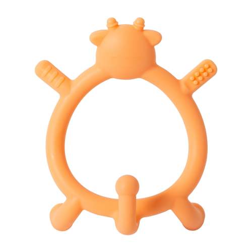 Pigeon Deer Silicone Teether for sipping(Orange)