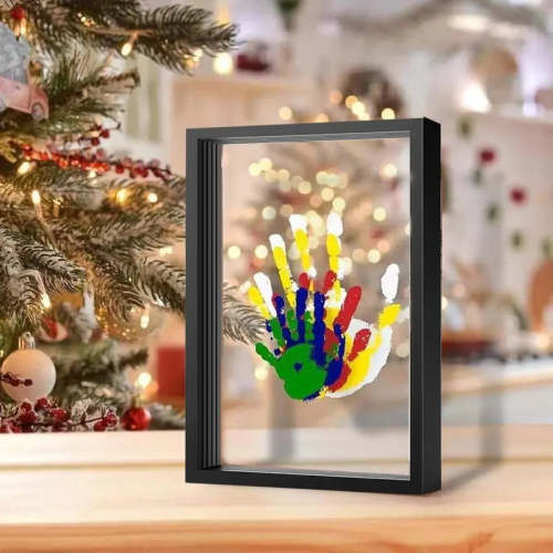 Wooden Transparent Handprint Frame Set - DIY Family Memorial Gift Kit – iblossomgift