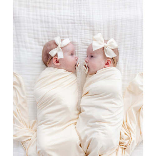 Classic Bow - White Petite Headband