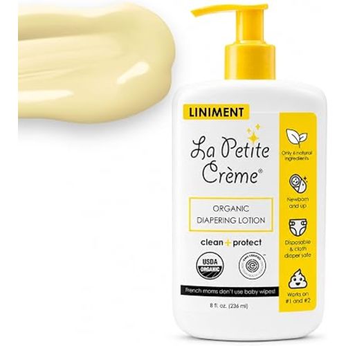 La Petite Creme Premium Diapering Lotion - Liniment Diaper Rash Cream, 8 oz