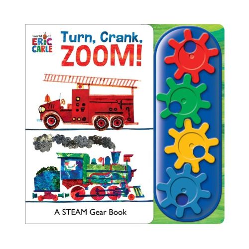 World of Eric Carle, Turn, Crank, Zoom! A STEM Gear Sound Board Book (Hardcover)