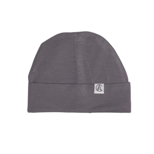 Satin Lined Jersey Beanie-Ash – Aarin & Co.