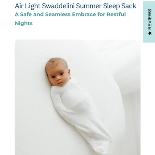 Air Light Swaddelini Summer Sleep Sack