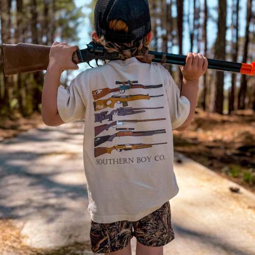Hunting Guns Boy's Short Sleeve Shirt – Southern Boy Co.