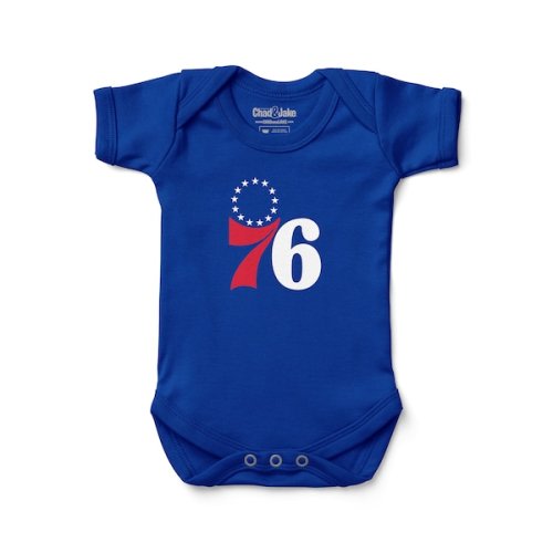 Philadelphia 76ers Chad & Jake Newborn & Infant Primary Logo Bodysuit - Royal