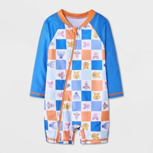 Baby Boys' Pooh One Piece Swimsuits - Blue 6M
