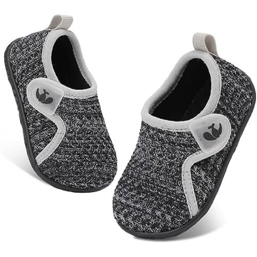 FEETCITY Baby Boys Girls First Walking Shoes Infant Sneakers Crib Shoes Breathable Lightweight Slip On Shoes