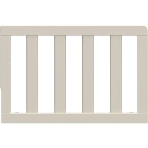 Storkcraft & Graco Toddler Safety Guardrail with Slats (Frosted Oat) – GREENGUARD Gold Certified, Converts Compatible Storkcraft & Graco Crib to Toddler Bed, Each Guardrail Sold Individually