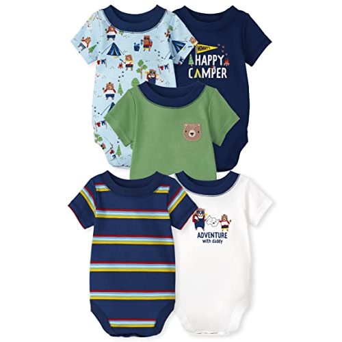The Children's Place baby-boys And Newborn Short Sleeve Cotton Variety Pack Bodysuits