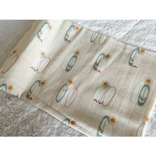 Surfer Baby Swaddle Blanket, Sun & Wave Crib Bedding, Surf, Baby Shower Gift Boy, California Baby, Florida Baby, Beach Baby