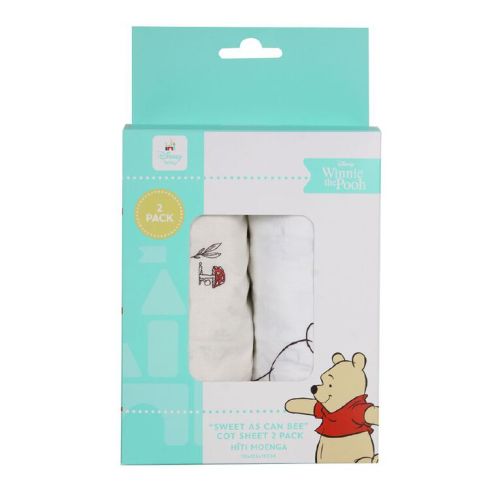 Winnie the Pooh Cot Sheets 2 Pack