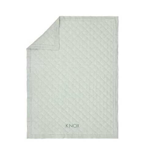 European Linen Baby Quilt, Sage, 36"W x 50"L