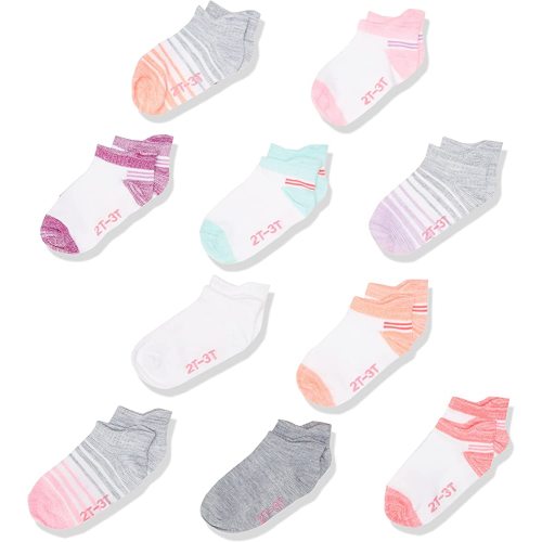 Hanes unisex-baby And Toddler Socks, Non-slip Grip Ankle Socks, Boys' and Girls', Multipacks