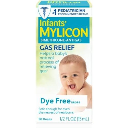 Mylicon Infants' Gas Relief Dye Free Drops - .5 oz, Pack of 2