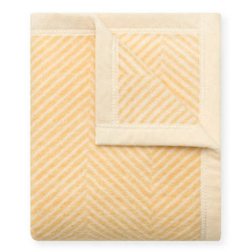 Harborview Herringbone Butter Yellow Mini Blanket