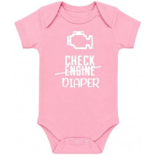 CBTwear Check Engine Funny Baby Bodysuit Infant Outfit