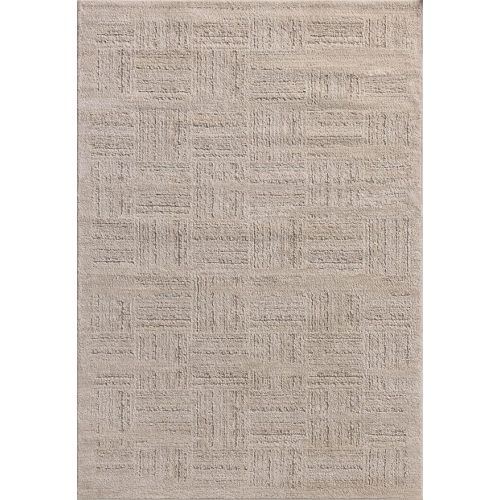 Loloi Amber Lewis Monty Collection MOT-01 Ivory/Taupe 9'-2" x 13', .50" Pile Height, Area Rug